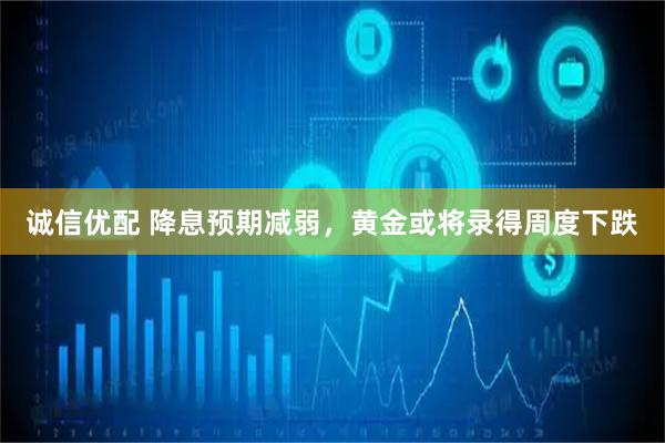 诚信优配 降息预期减弱，黄金或将录得周度下跌