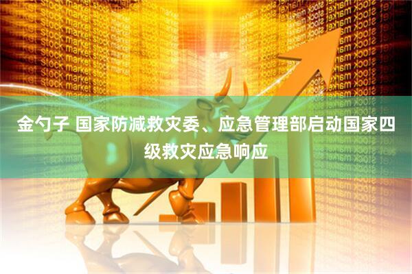 金勺子 国家防减救灾委、应急管理部启动国家四级救灾应急响应